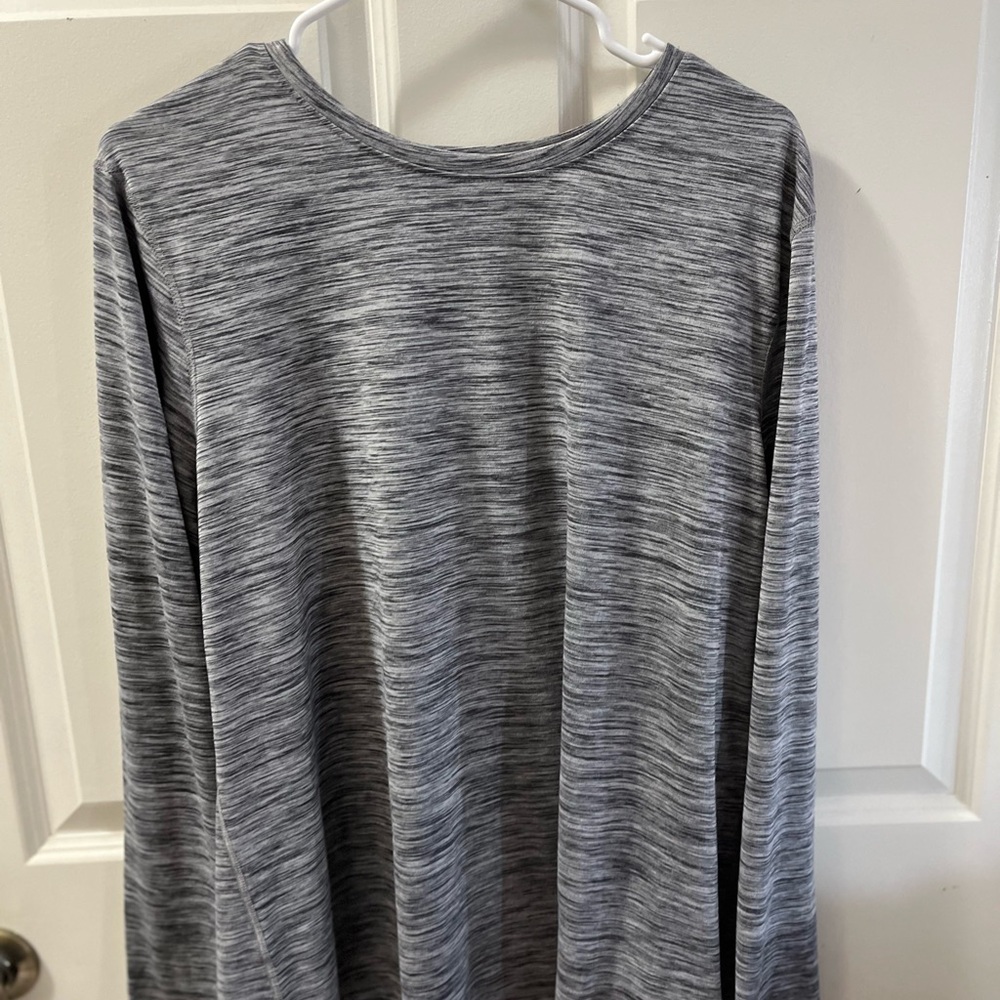Gray Long Sleeve Top